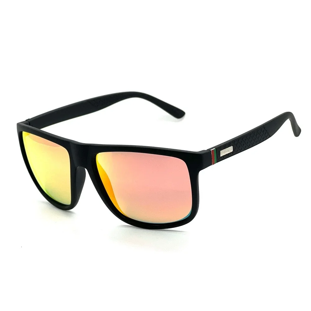 Women‎ Black Red Mirror Lens Square Frame Sport Sunglasses Modern Casual Outfit